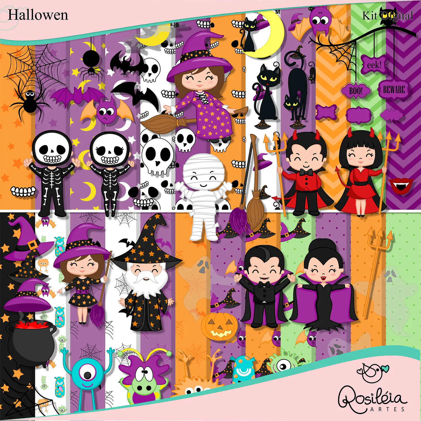 Kit Digital Halloween 1 1