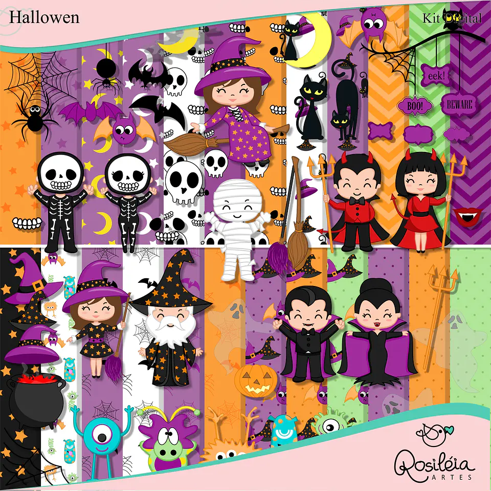 Kit Digital Halloween 1 1