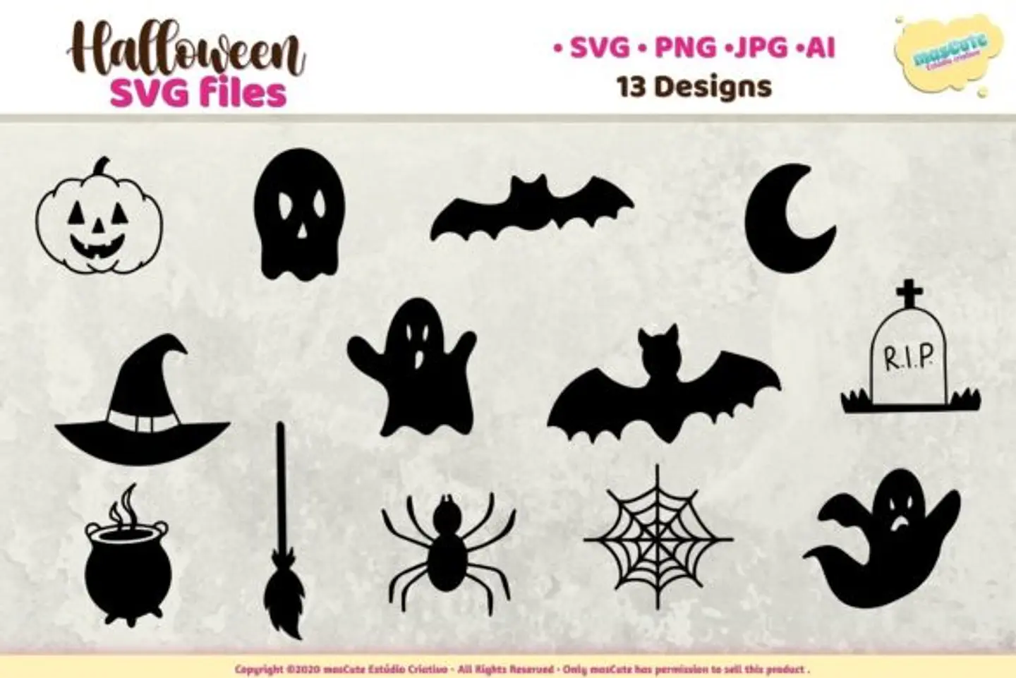 Kit Digital Halloween Halloween Sublimation 8 1