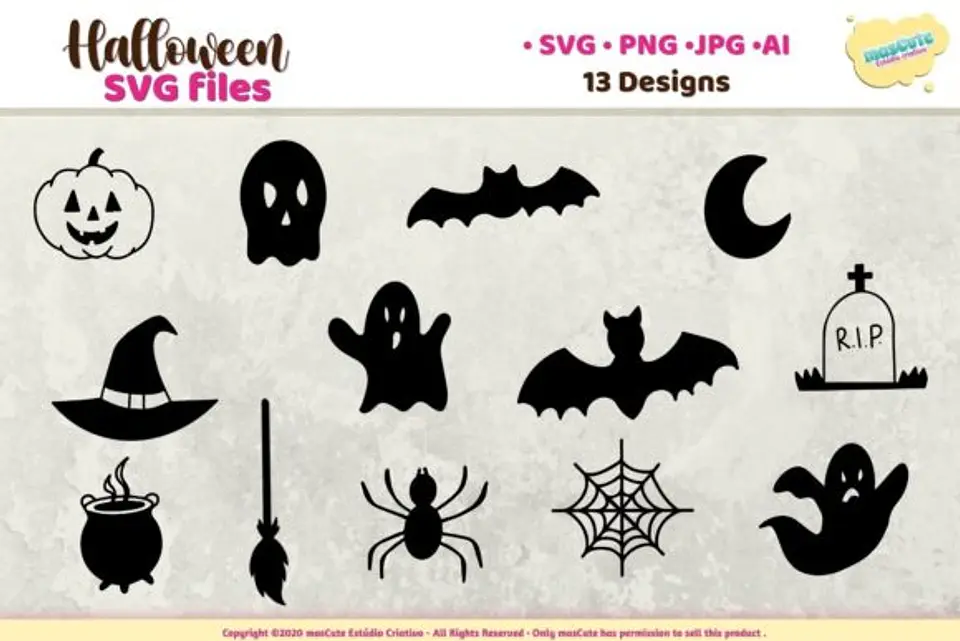 Kit Digital Halloween Halloween Sublimation 8 1