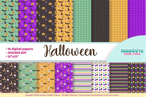 Kit Digital Halloween Digital Paper 5