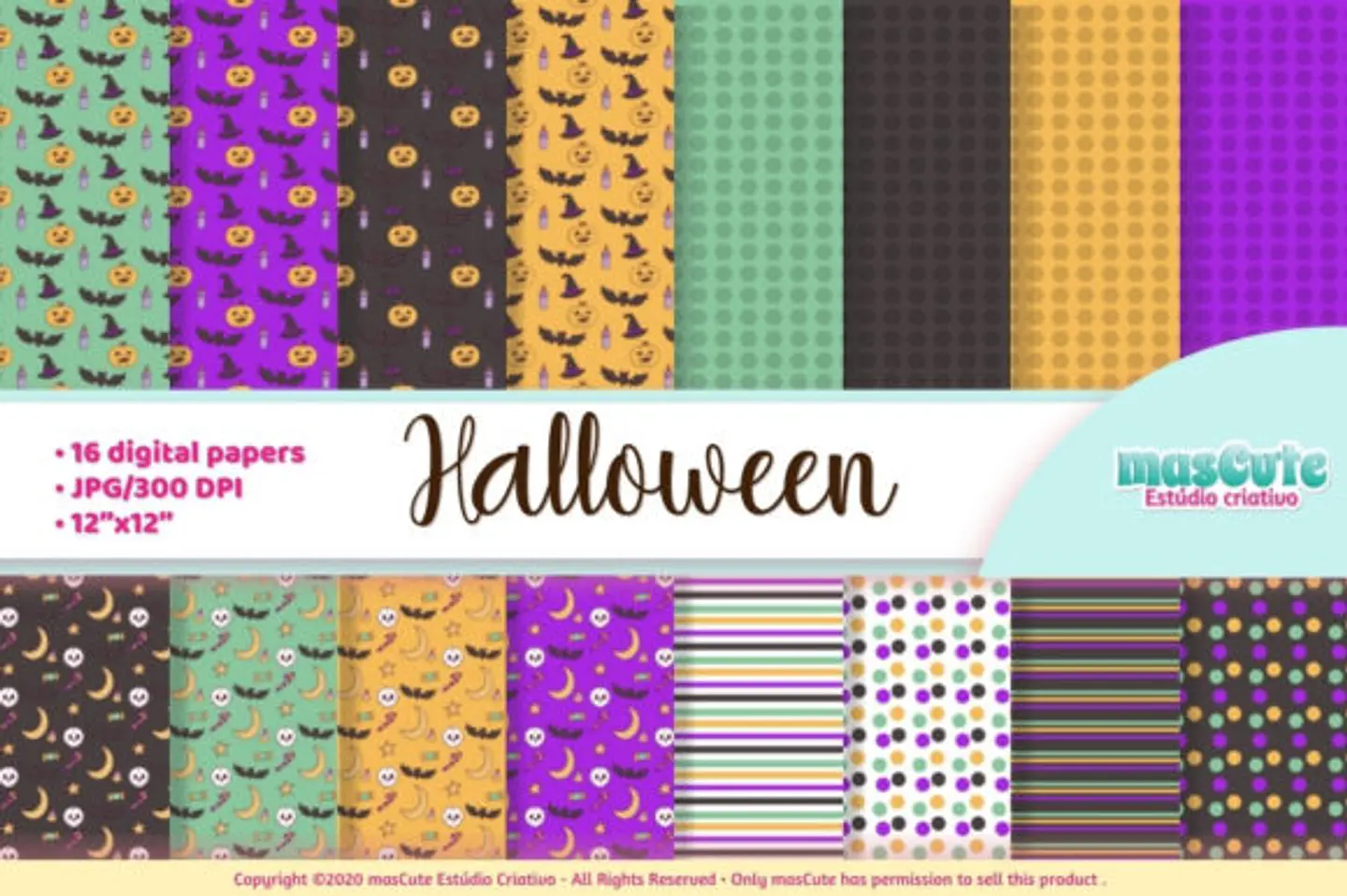 Kit Digital Halloween Digital Paper 5 1