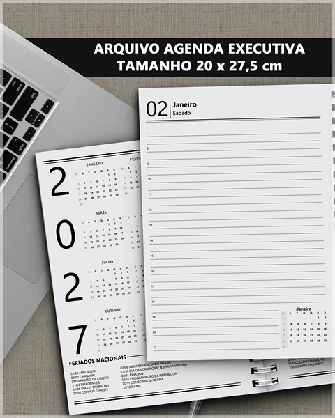 Encadernação - Agenda Executiva 20x27,5 2027