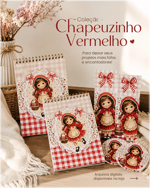 Encadernação - Coleção Chapeuzinho Vermelho