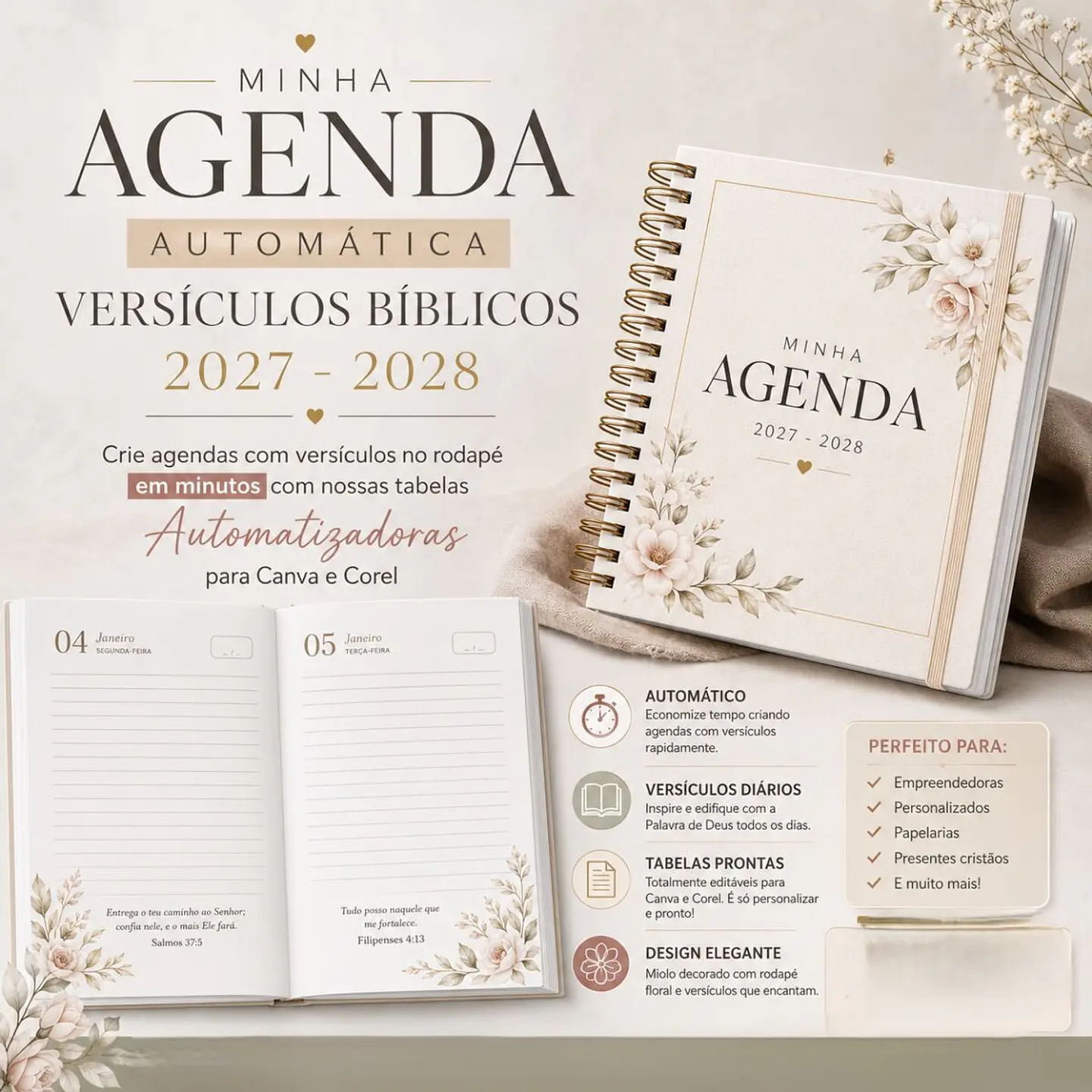 Encadernação - Automatizador Agendas com Versículos 27 e 28 1