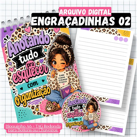 Encadernação - Bloquinho Engraçadinhas 2