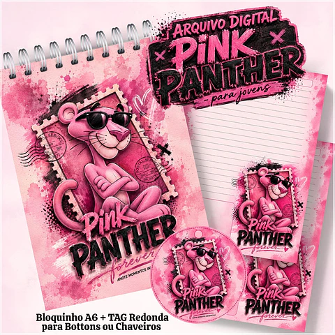 Encadernação - Coleção Pink Panther