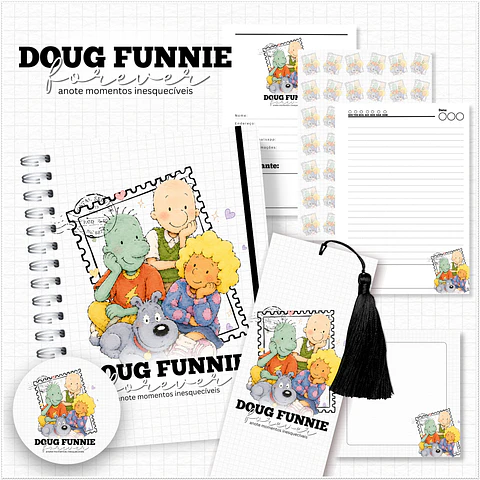 Encadernação - Caderno A5 Doug Funnie - Coleção Nostalgia