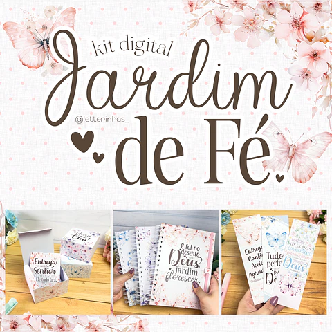 Encadernação -Coleção Jardim de Fé