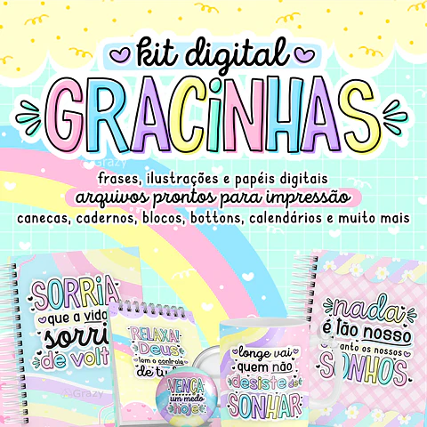Encadernação - Combo Gracinhas