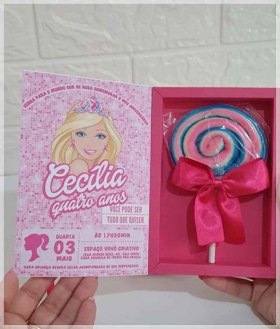 Arquivo de Corte Convite Pirulito 2 1