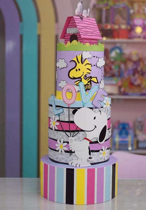 Arquivo de Corte Bolo Fake Snoopy 1