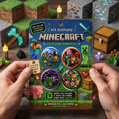 Arquivo de Corte Bottons Minecraft 62