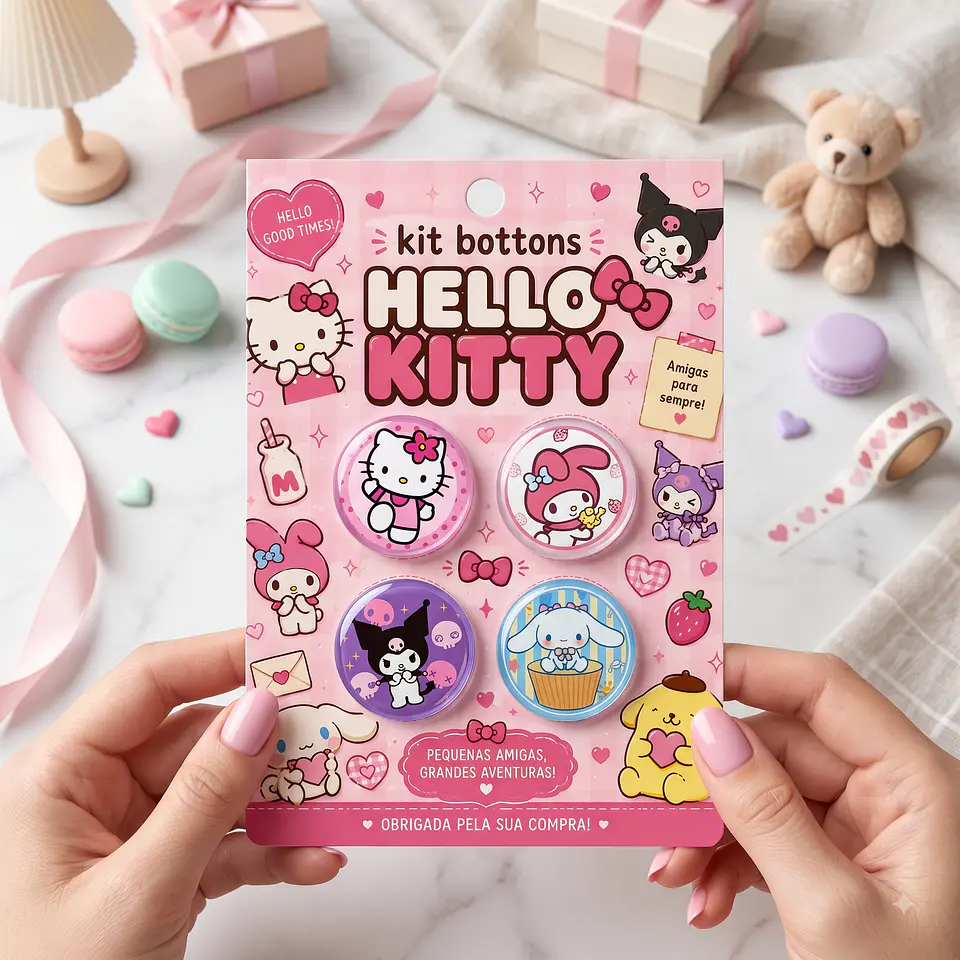 Arquivo de Corte Bottons Hello Kitty 61 1