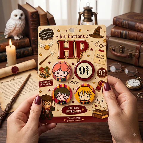 Arquivo de Corte Bottons Harry Potter 60