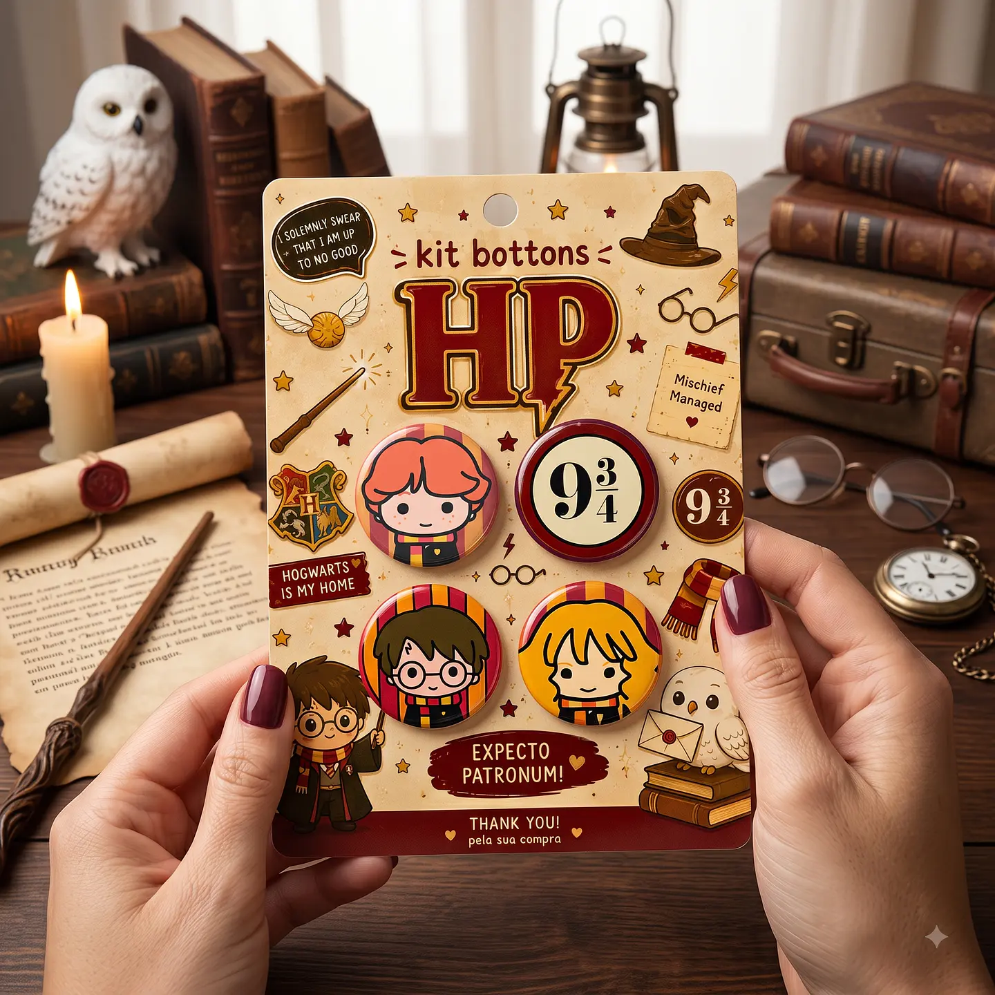 Arquivo de Corte Bottons Harry Potter 60 1