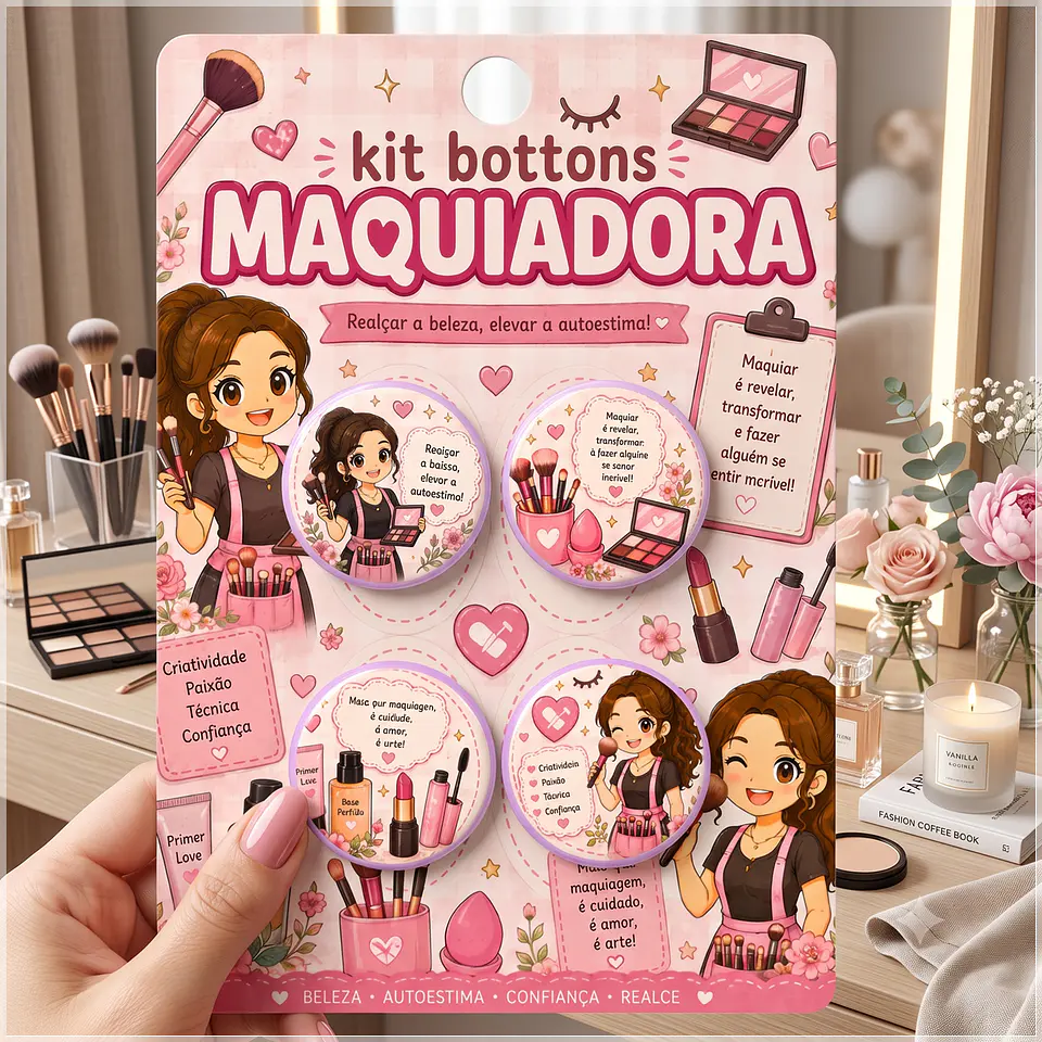 Arquivo de Corte Bottons Maquiadora Maquiagem 29 1