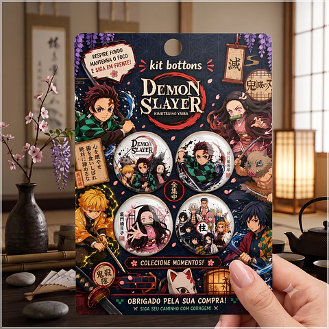 Arquivo de Corte Bottons Demon Slayer 24