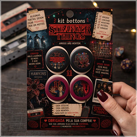 Arquivo de Corte Bottons Stranger Things 15