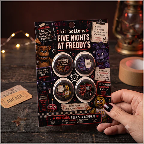 Arquivo de Corte Bottons Five Night at Freddy´s 11