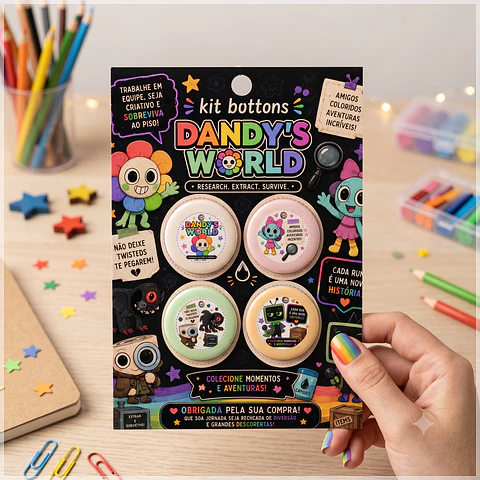 Arquivo de Corte Bottons Dandy´s World 10