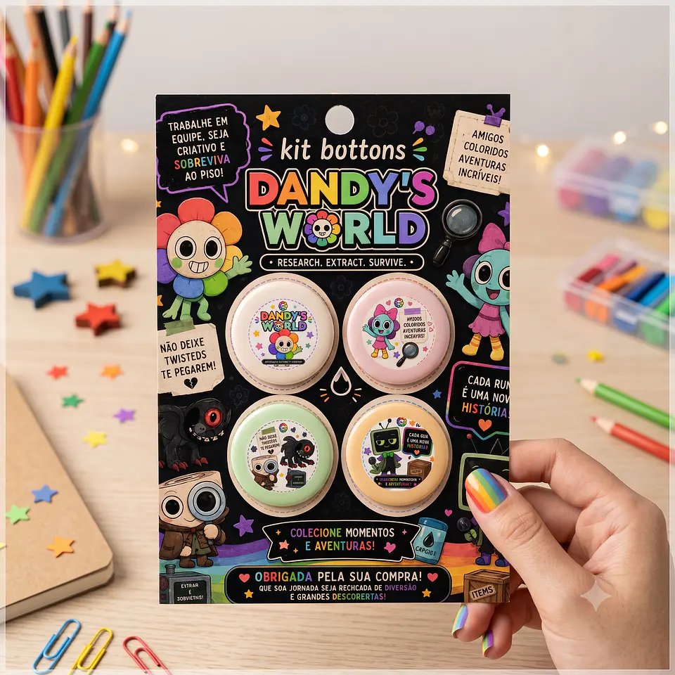 Arquivo de Corte Bottons Dandy´s World 10 1