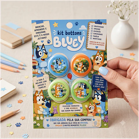 Arquivo de Corte Bottons Bluey 5