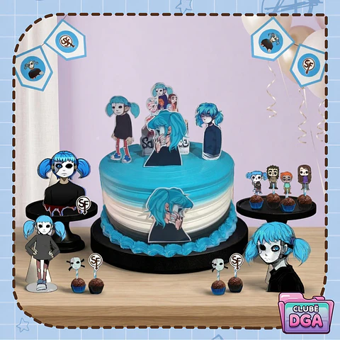 Arquivo de Corte Kit Só um Bolinho Sally Face 1