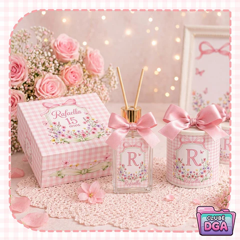 Arquivo de Corte 15 anos Floral Rosa