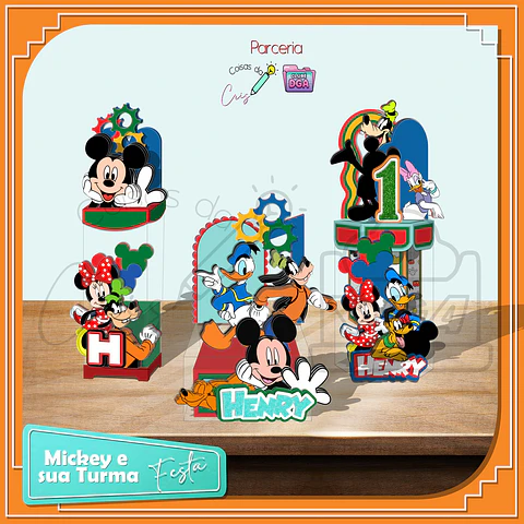 Arquivo de Corte Festa Mickey e Sua Turma 1