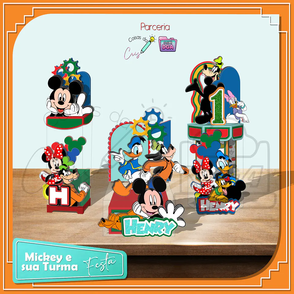 Arquivo de Corte Festa Mickey e Sua Turma 1 1