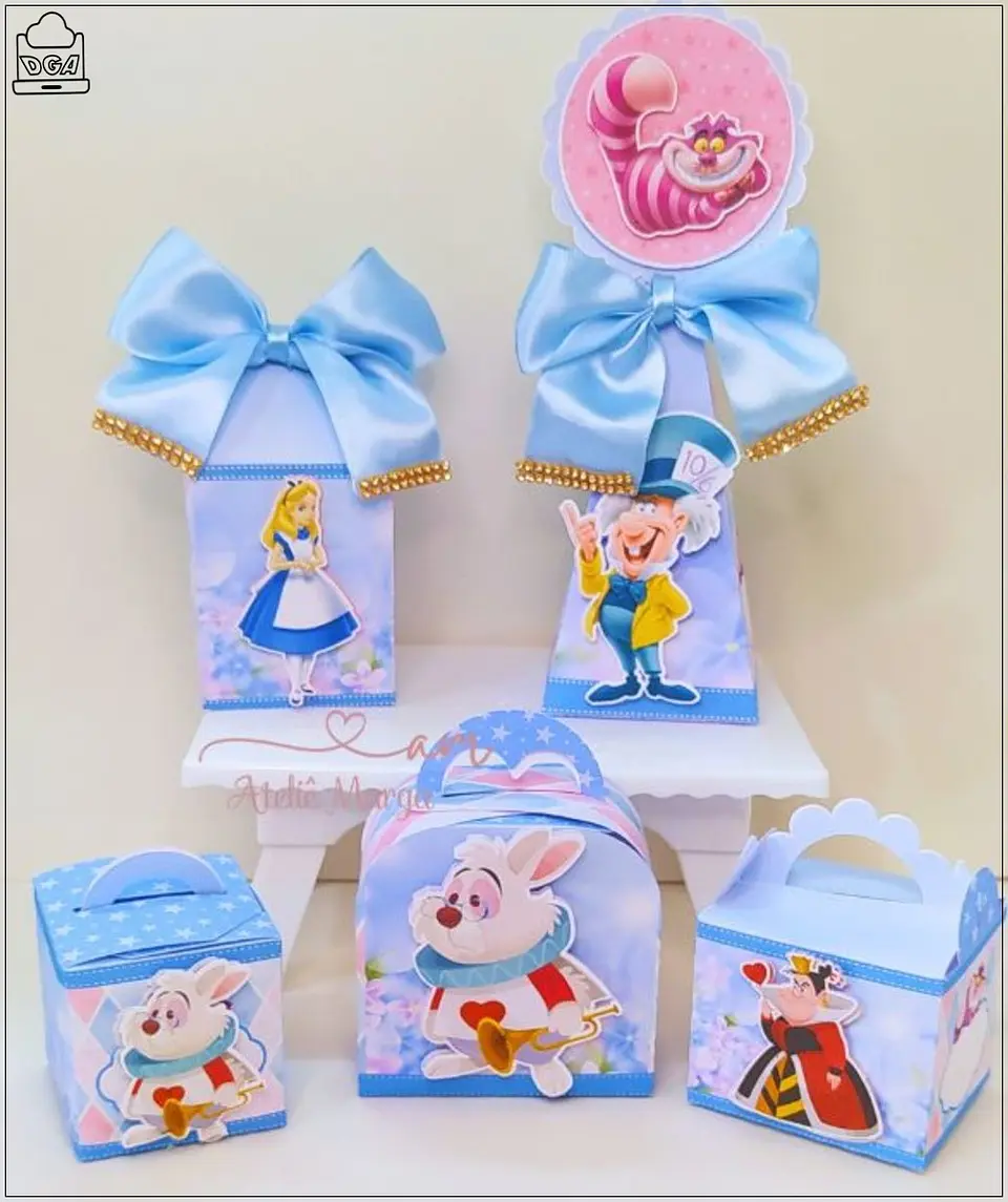 Arquivo de Corte Kit Festa Alice 55 1