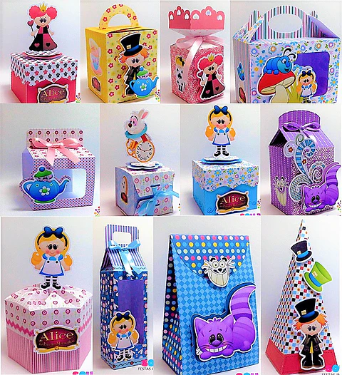 Arquivo de Corte Kit Festa Alice 35