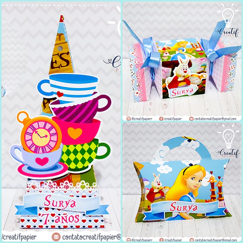 Arquivo de Corte Kit Festa Alice 3