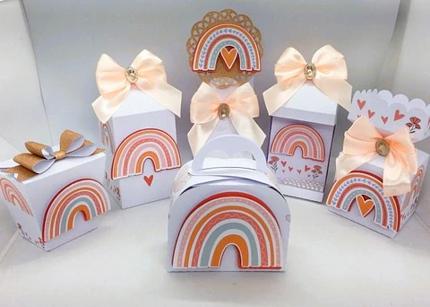 Arquivo de Corte Kit Festa Arco Íris Boho 9