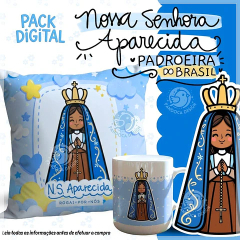 Sublimação - Combo Nossa Senhora Aparecida