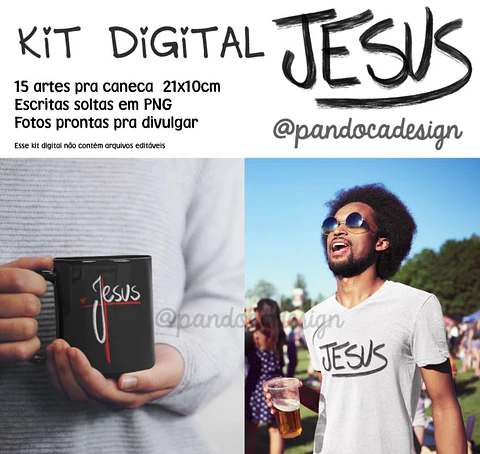 Sublimação - Combo Jesus