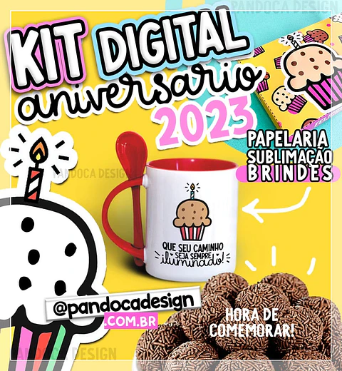 Sublimação - Combo Aniversário DF