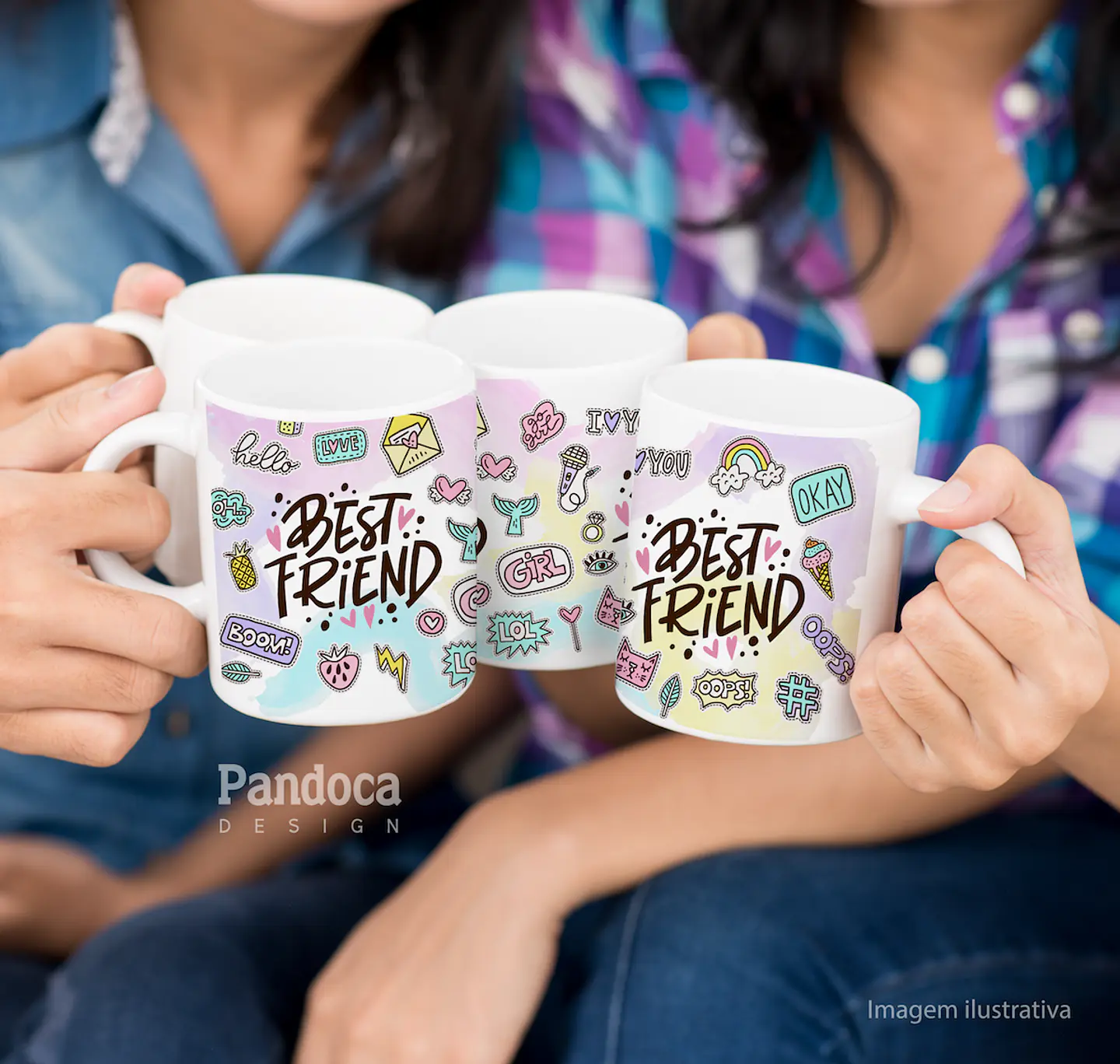Sublimação - Caneca Best Friend 1