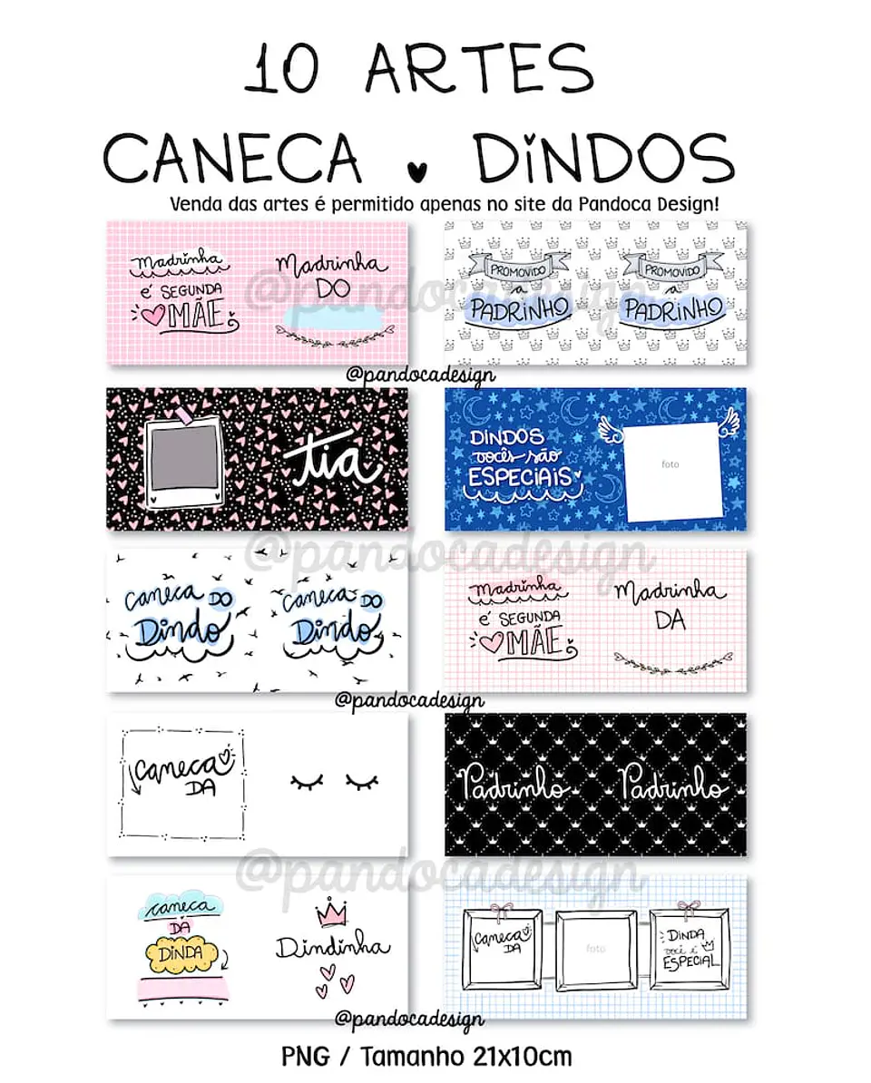 Sublimação - Caneca Dindos 1