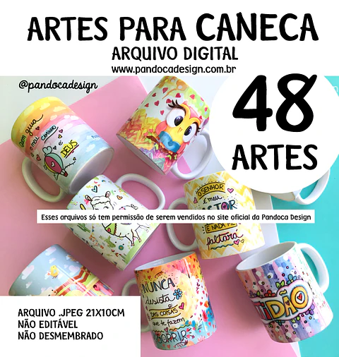 Sublimação - Caneca Arte Diversas