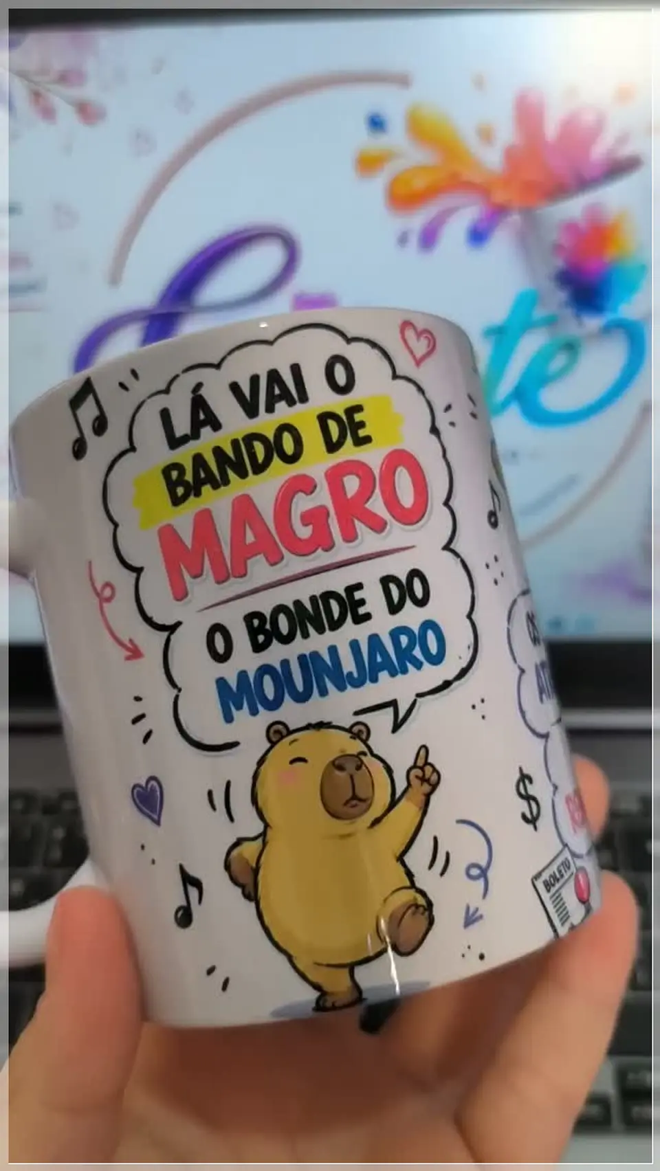 Sublimação - Caneca Capivara Mounjaro 1