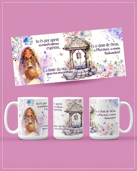 Sublimação - Caneca Tu és por Quem Minha Alma Esperou