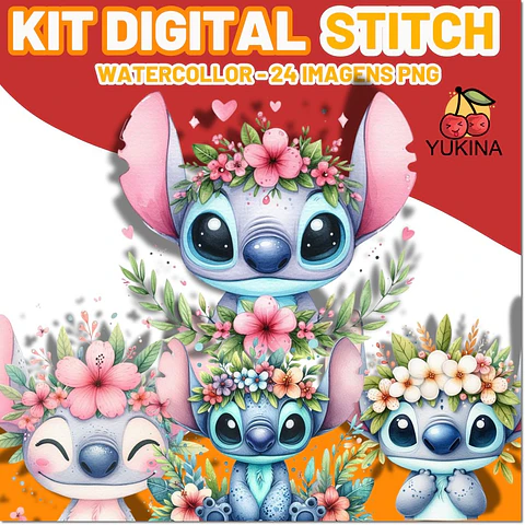 Kit Digital Stitch Watercollor 40