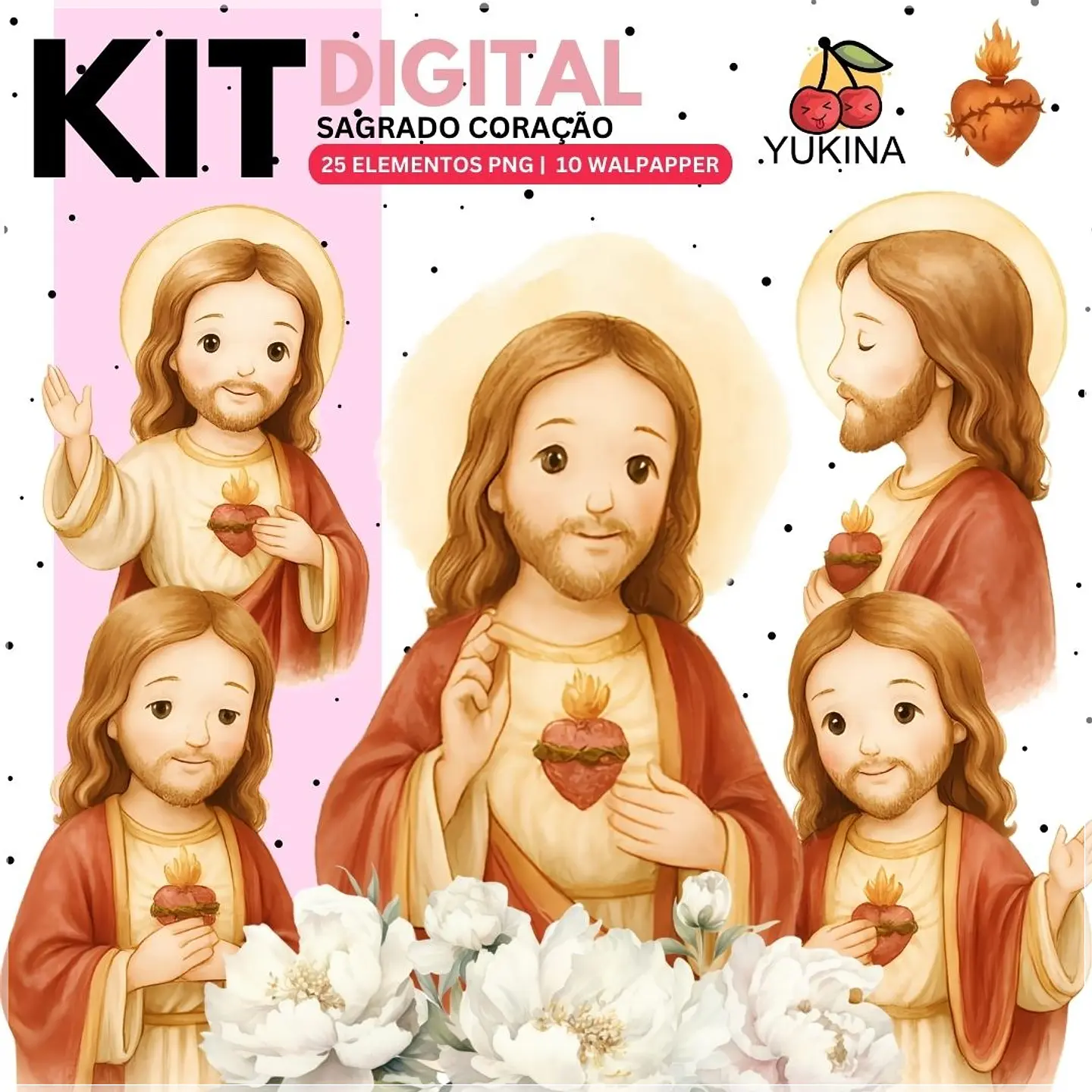 Kit Digital Sagrado Coração de Jesus 39 1