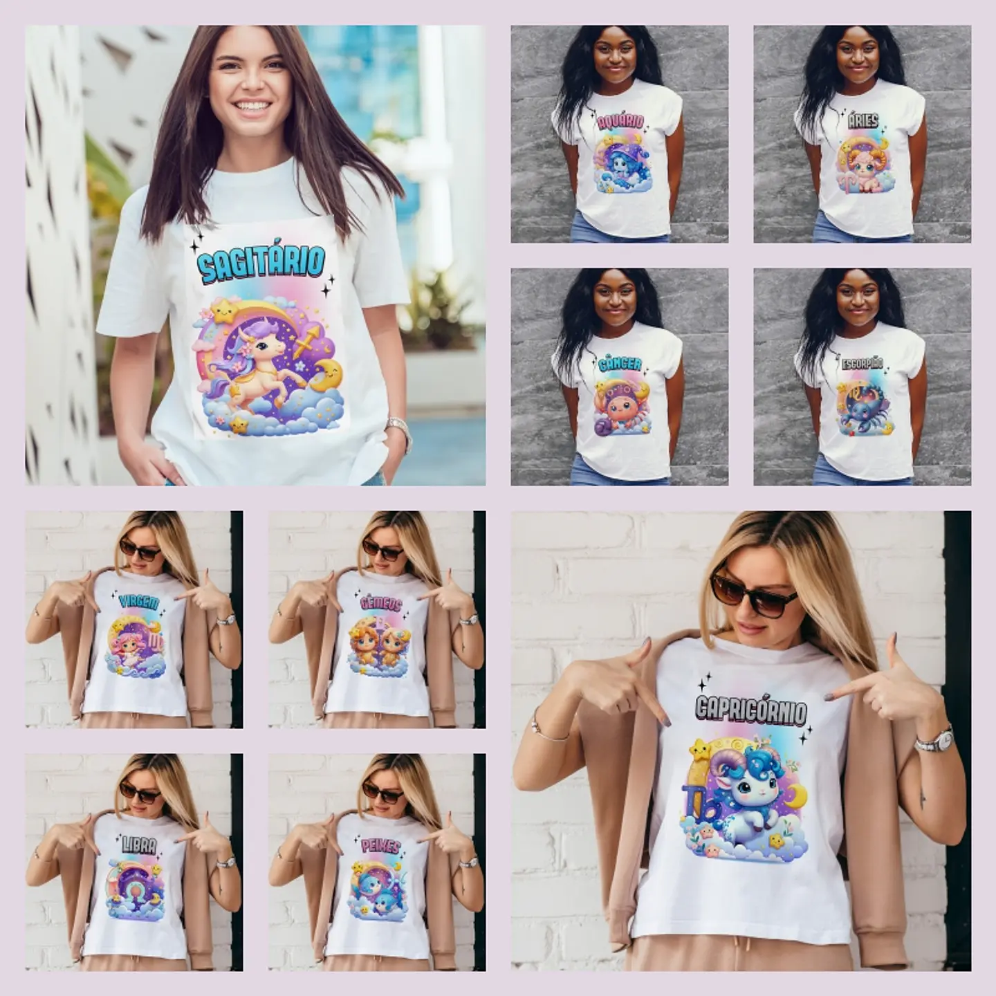 Sublimação - Camiseta Signos 1