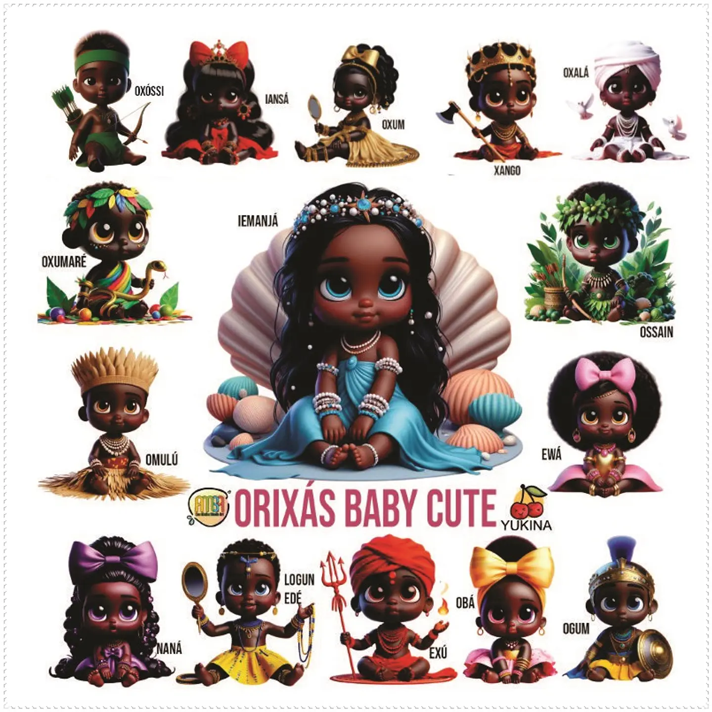Kit Digital Orixás Baby 36 1