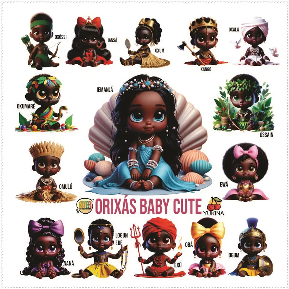 Kit Digital Orixás Baby 36 1