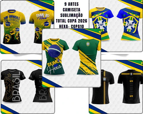 Sublimação - CAMISETA SUBLIMAÇÃO TOTAL COPA 2026 HEXA