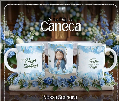 Sublimação - Caneca Arte Nossa Senhora